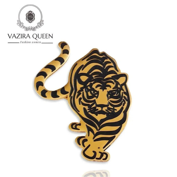 VQ Tiger Brooch - Picture 1 of 4